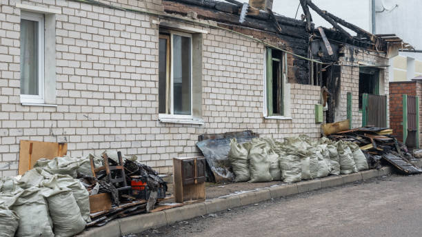 Professional Emergency Fire Cleanup technician working in College Park, MD